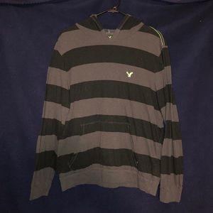 American Eagle Hooded Long Sleeve T-Shirt